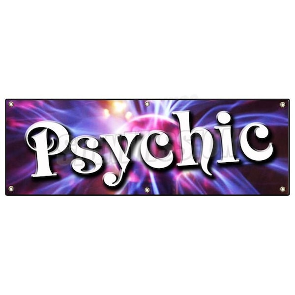 PSYCHIC BANNER SIGN palm reader signs readings gypsy fortune teller